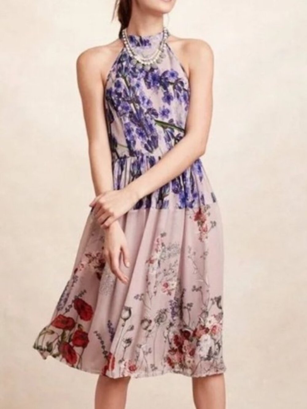 Anthro Varun Bahl floral dress